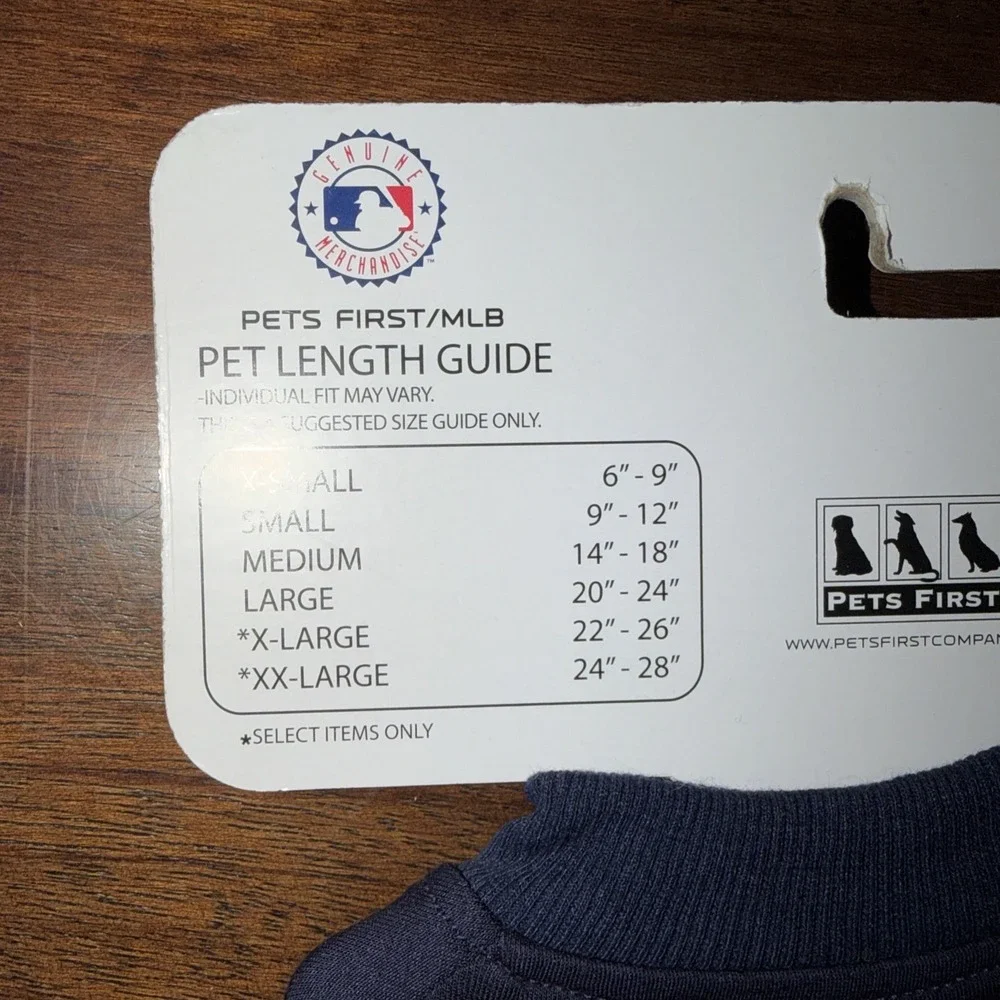 New York Yankees Petwear Soothing Solution Sz XS Navy Tummy Band Zip Official